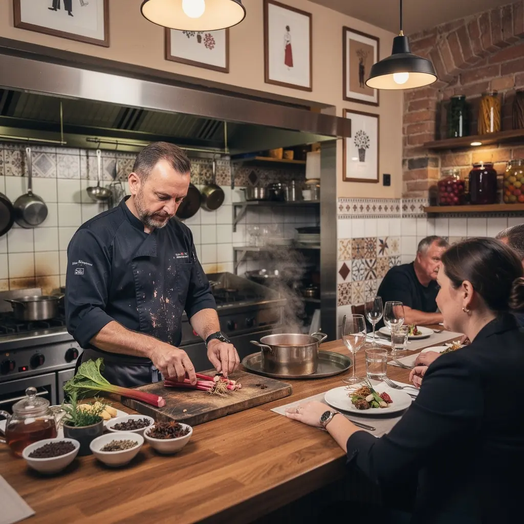 Tart zöldségek keveréke, amely fűszeres aromákat kínál.
